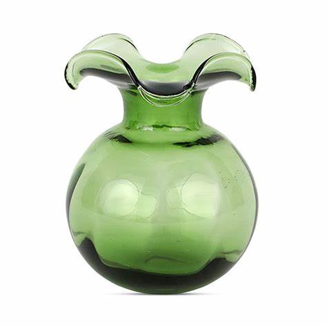 Hibiscus Dark Green Bud Vase