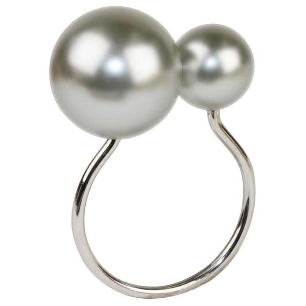 Pearl Gray Silver Napkin Ring