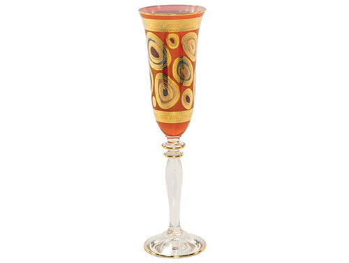 Regalia Orange Champagne Glass