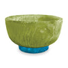 Rio Small Bowl with Base Green with Blue Base