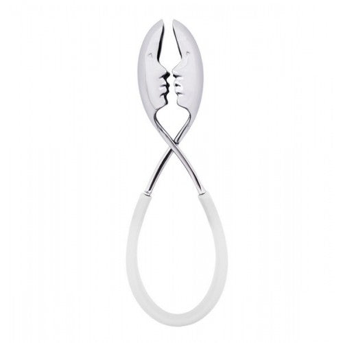 Kiss White Tongs in Silver