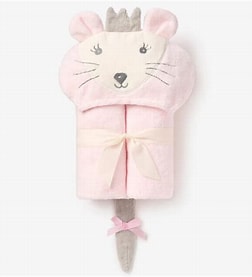 Princess Mouse Pink Hooded Bath Wrap