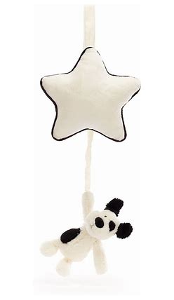 Bashful Black and Cream Puppy Musical Pull