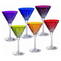 Onyx Assorted Martini Stems Set of 6