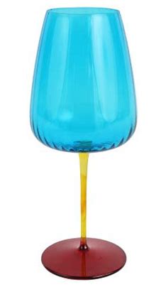 Pompidou Aqua Wine Glass