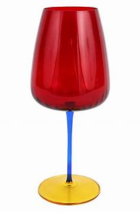 Pompidou Red Water Glass