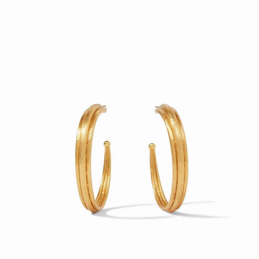 Barcelona Gold Hoop Large Earrings