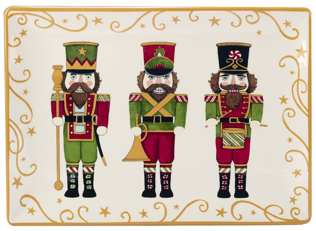 Holiday Magic Nutcracker Rectangle Platter