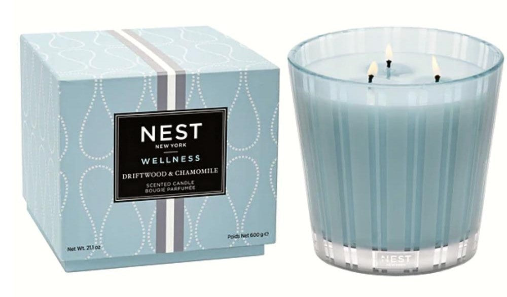 Driftwood and Chamomile 3 Wick Candle