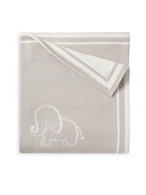 Elephants All Over Baby Blanket