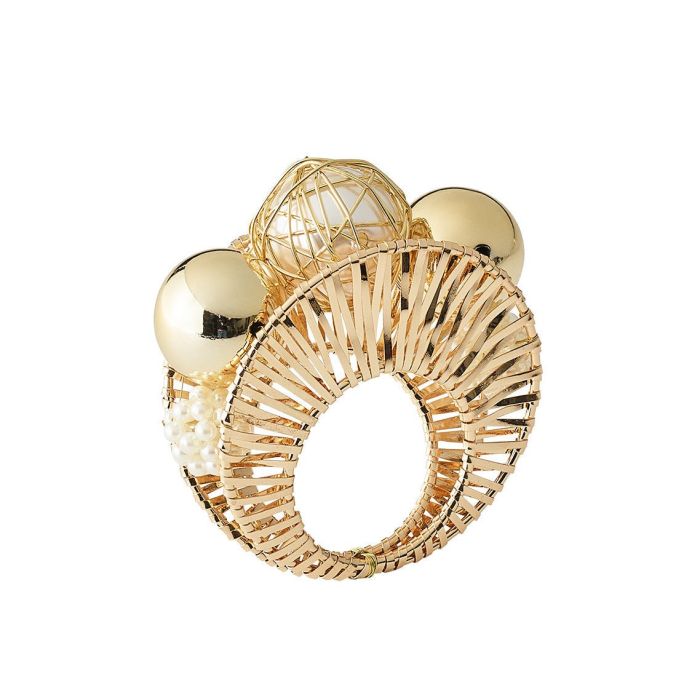Regent Napkin Ring Ivory/Gold