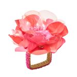 Gardenia Salmon Napkin Ring