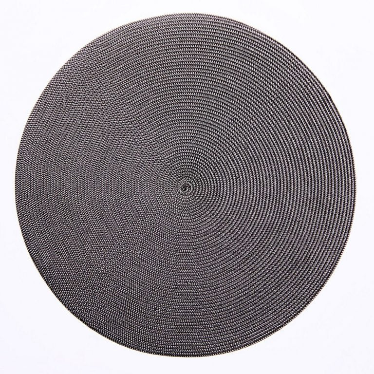 2 Tone Brown/Gray Round Placemat