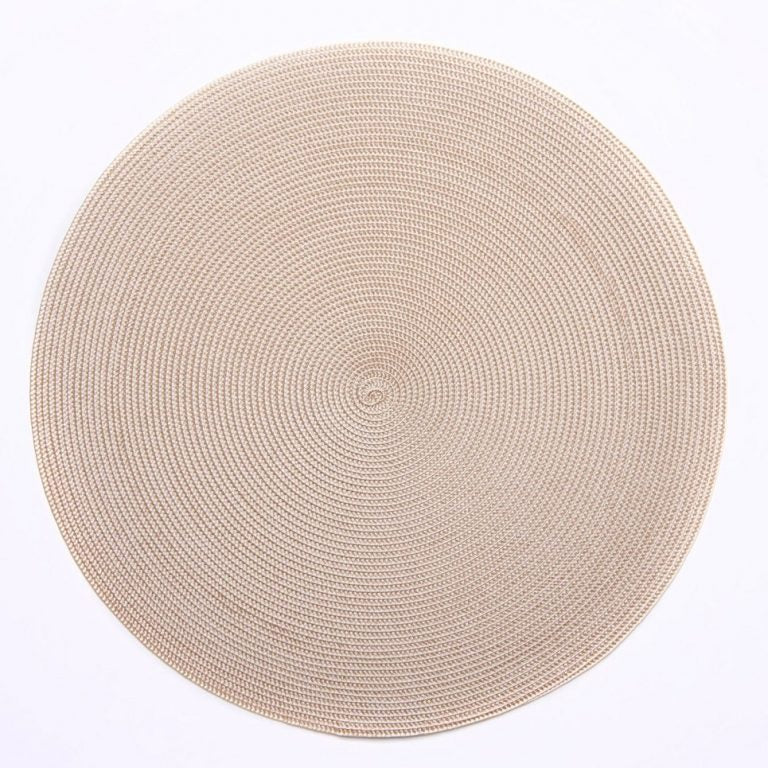 Linen Braid Sand Round Placemat