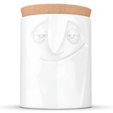 Tassen Charming Face White Porcelain Storage Jar