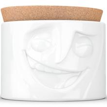 Tassen Cheerful Face White Porcelain Storage Jar