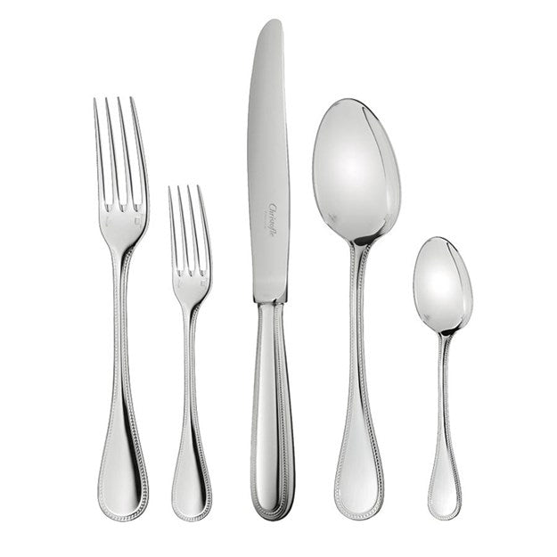 Perles Silverplated 5 Piece Place Setting