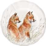 Sologne Canape Plate Fox Cubs