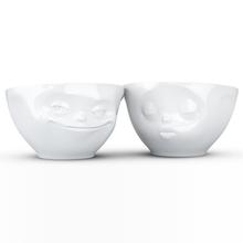 Tassen Grinning and Kissing Faces White Porcelain Bowl Set