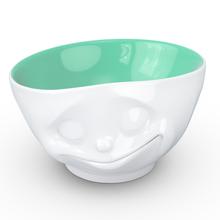 Tassen Happy Face With Jade Inside White Porcelain Bowl