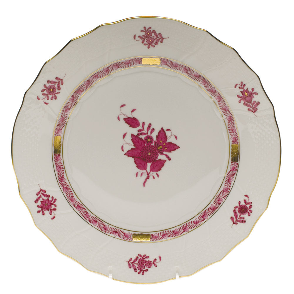 Chinese Bouquet Raspberry Dinner Plate