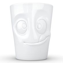 Tassen Tasty Face White Porcelain Mug With Handle